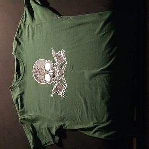 DISTRESSED skull tattooer tshirt